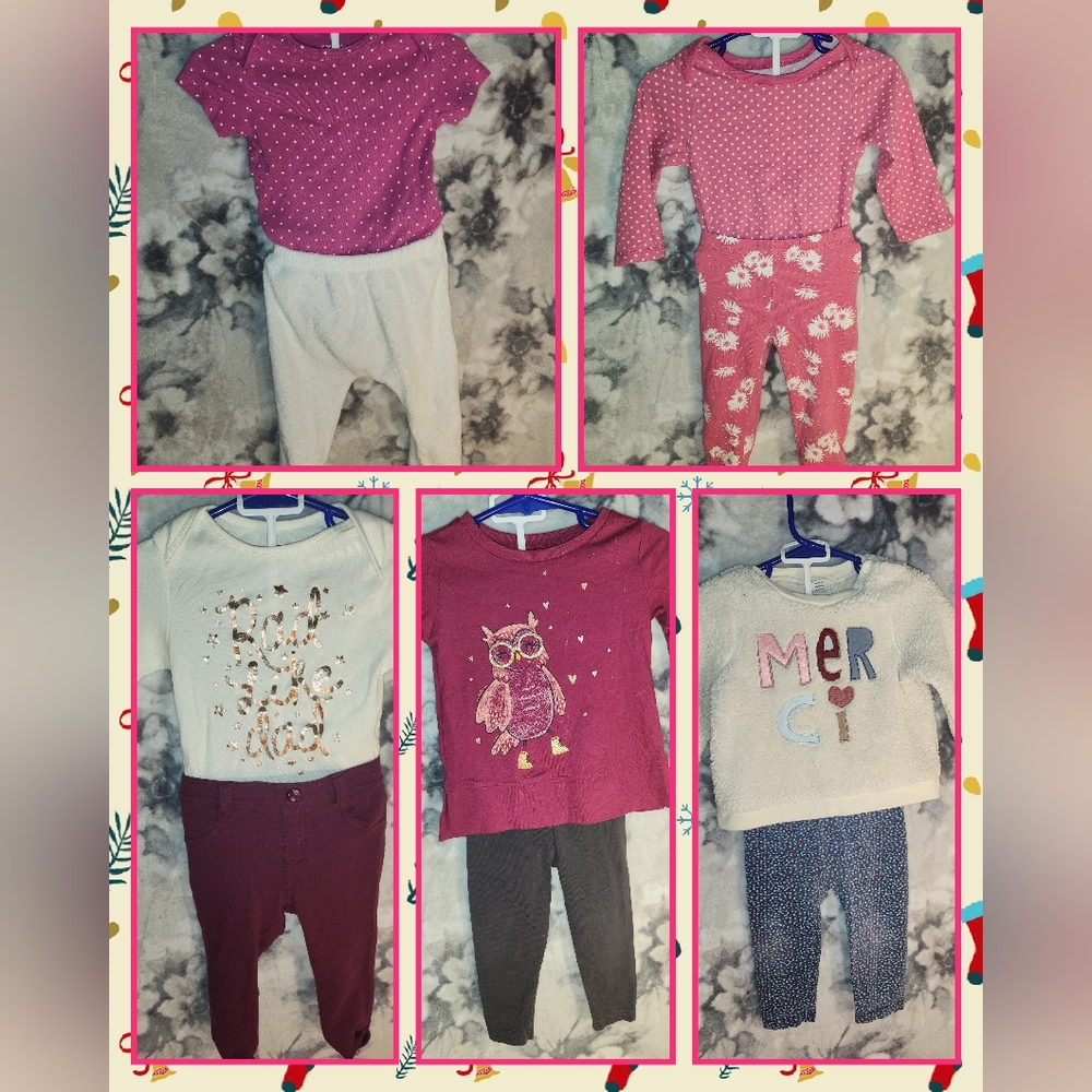 12 month 5 outfits Set Lot Bundle Mix n Match $20